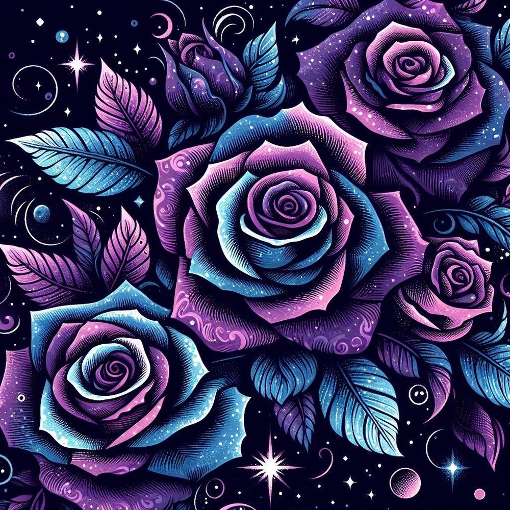 Galactic Roses No. 3 Print